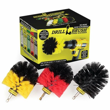 Drill Brush Power Scrubber By Useful Products 5 in W 7 in L Brush, Variety O-YRK-QC-DB